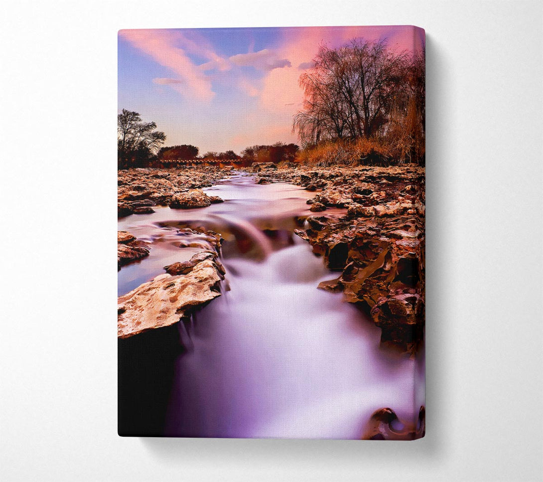  A Canvas Print of The Stunning Misty Rocks Canvas Wall Art