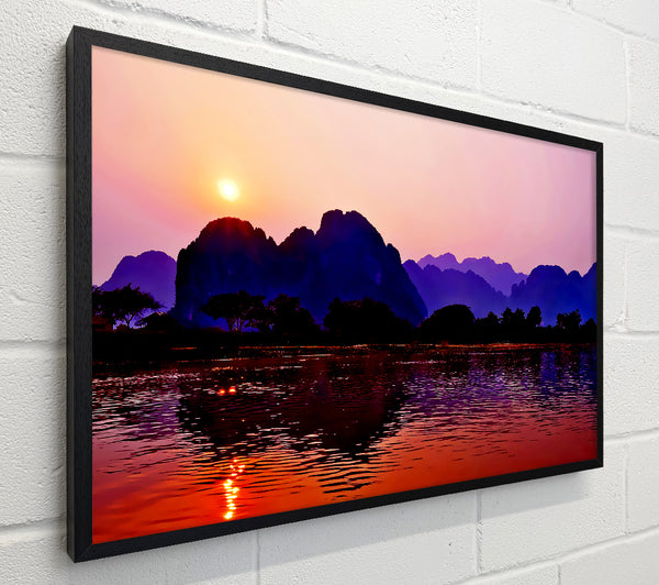 Purple Mountains At Sunrise