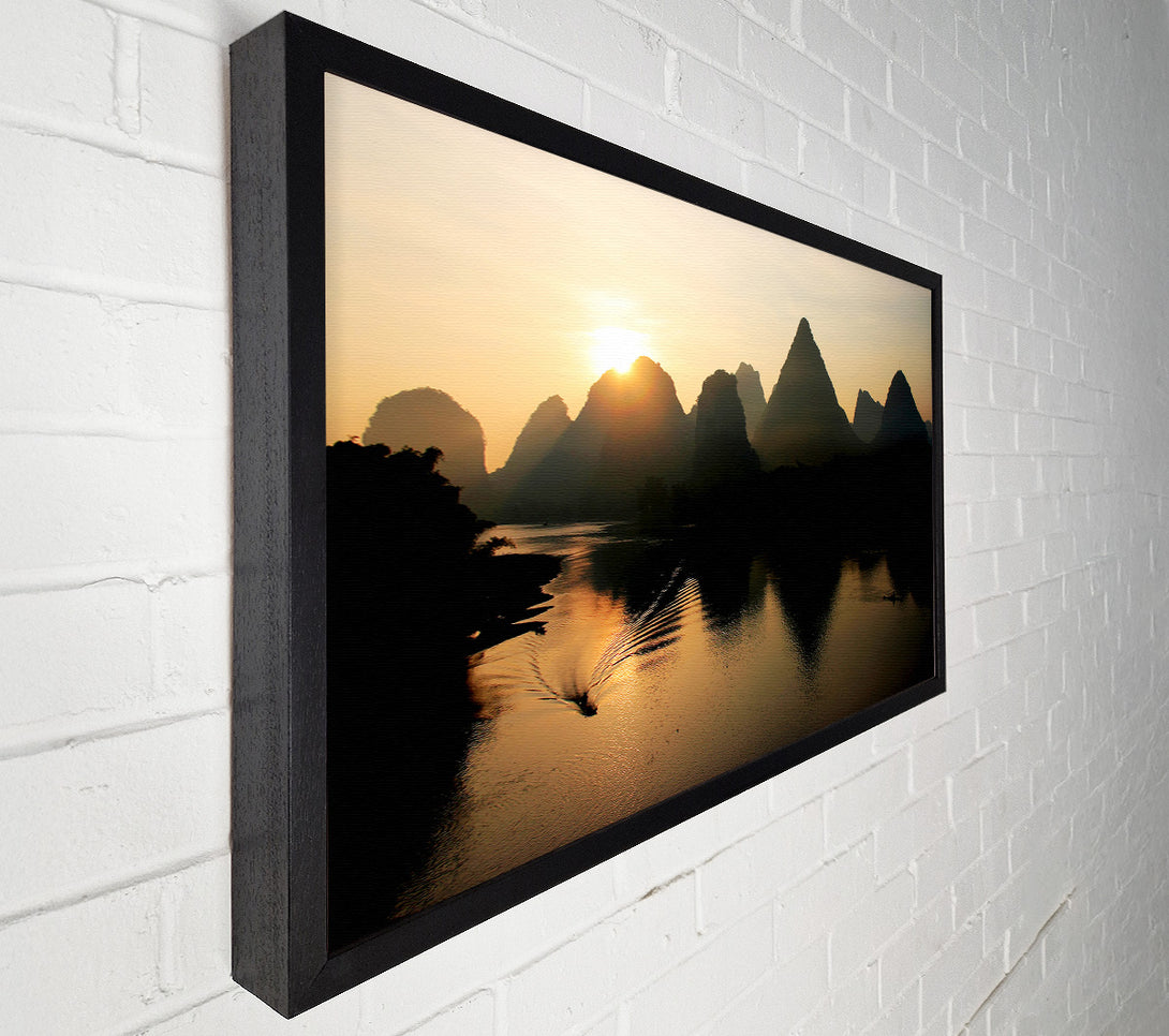  A Canvas Print of Sunrise Reflections Canvas Print