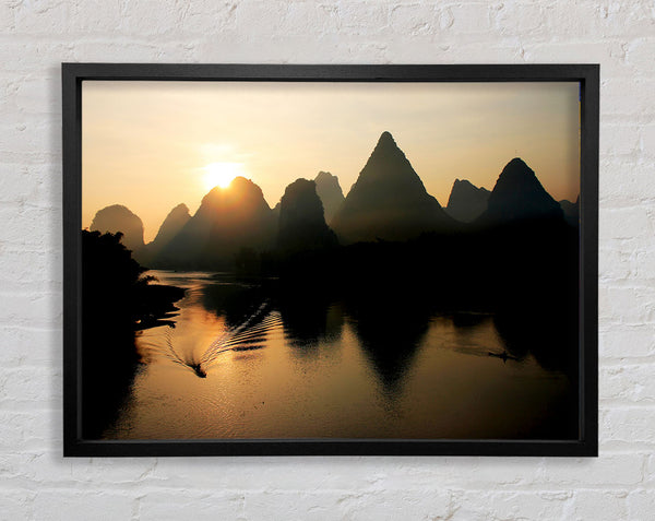 Sunrise Reflections Framed Print