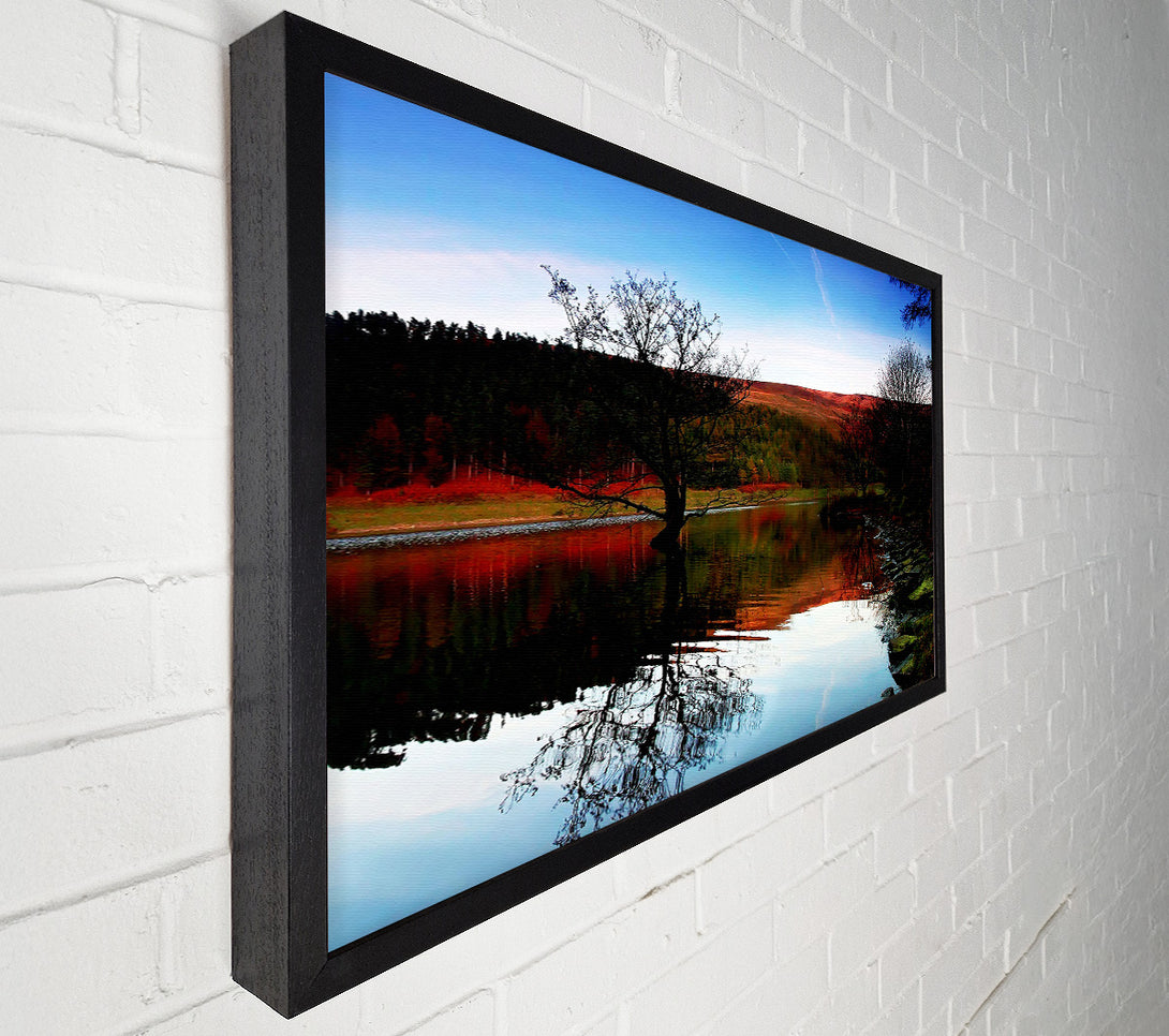  A Canvas Print of The Perfect Winter Lake Canvas Art