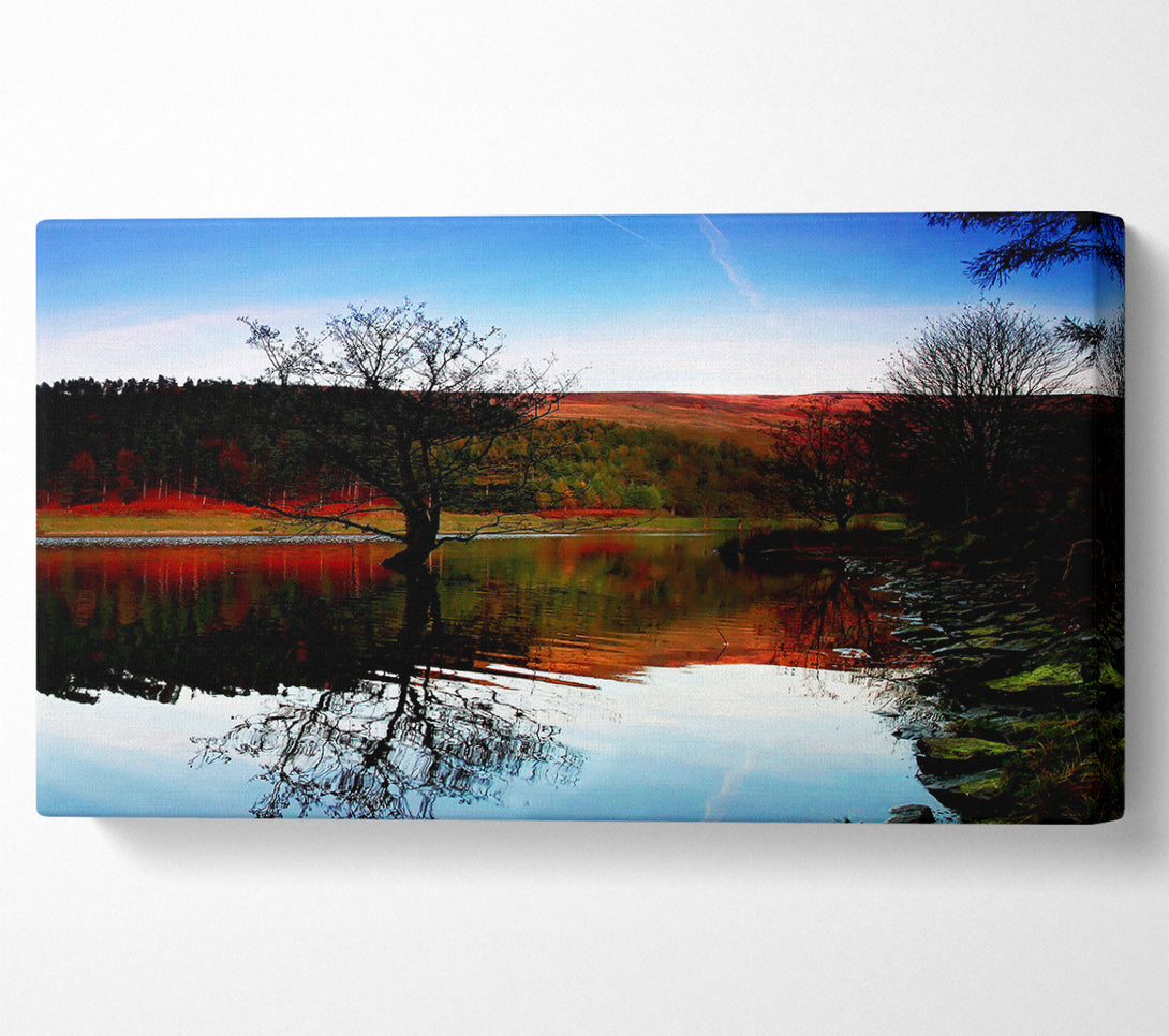  A Canvas Print of The Perfect Winter Lake Canvas Art