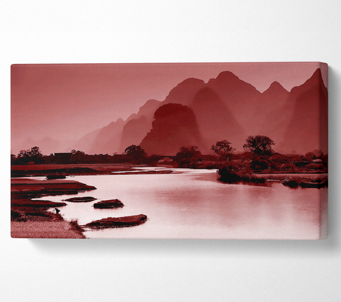  A Canvas Print of Red Mountain Paradise Canvas Print