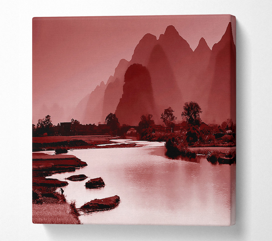  A Canvas Print of Red Mountain Paradise Canvas Print