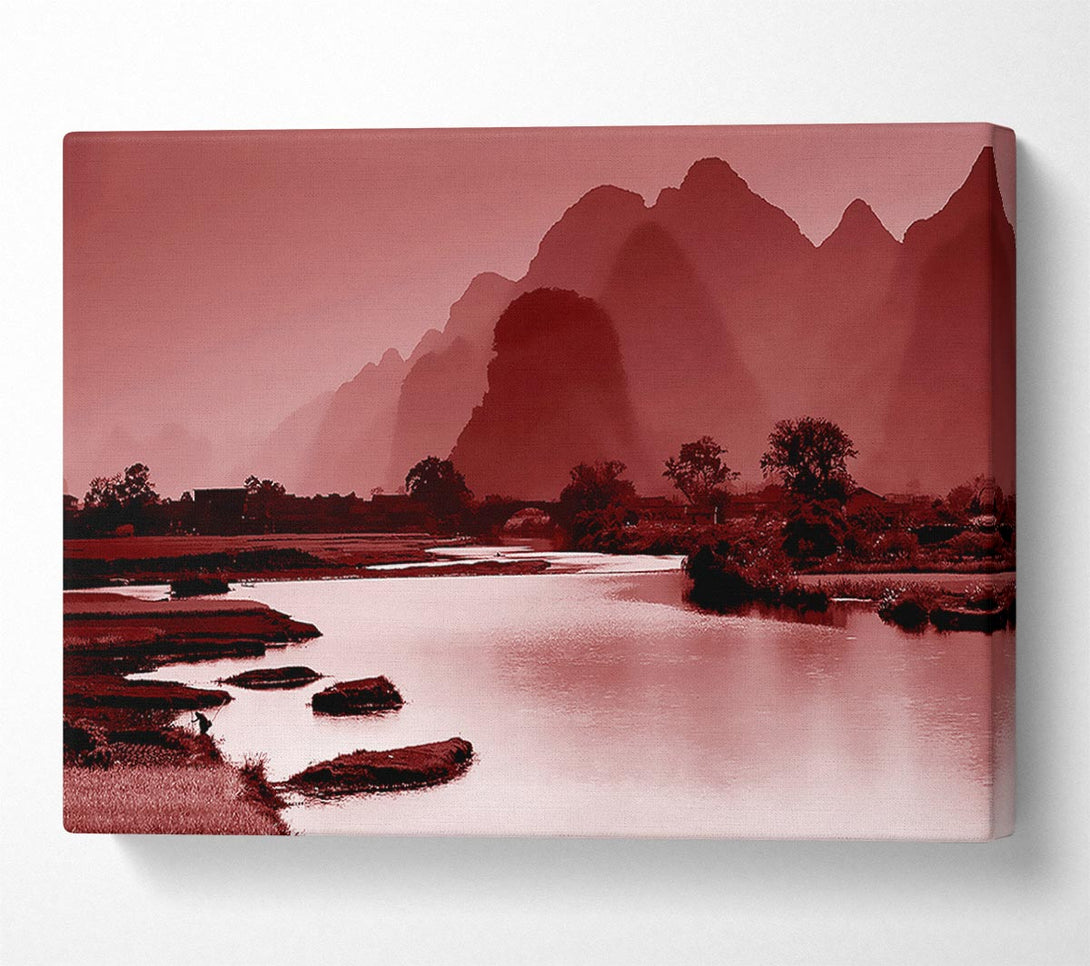  A Canvas Print of Red Mountain Paradise Canvas Print