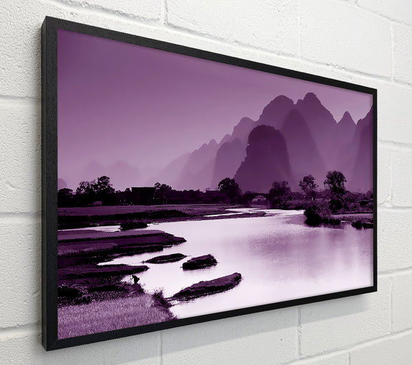 Mauve Mountain Lake