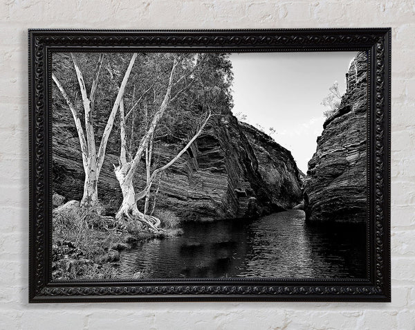 B n W Valley Stille Gewässer