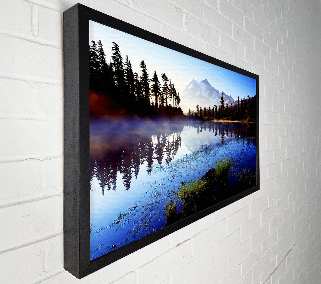  A Canvas Print of Canadian Lake Mist Canvas Print