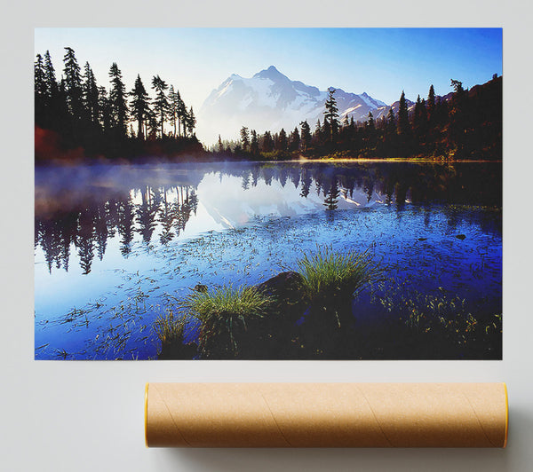 Canadian Lake Mist Giclee Print