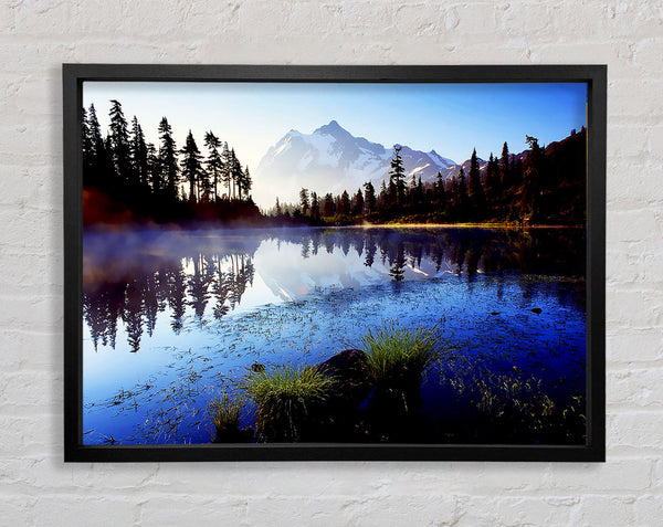 Canadian Lake Mist Framed Print
