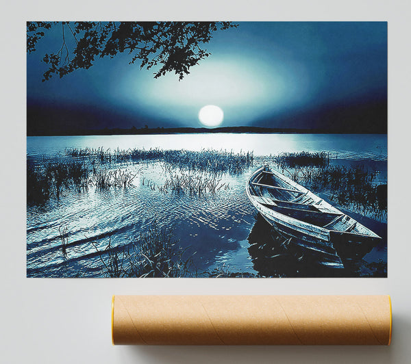 Moonlit River Print