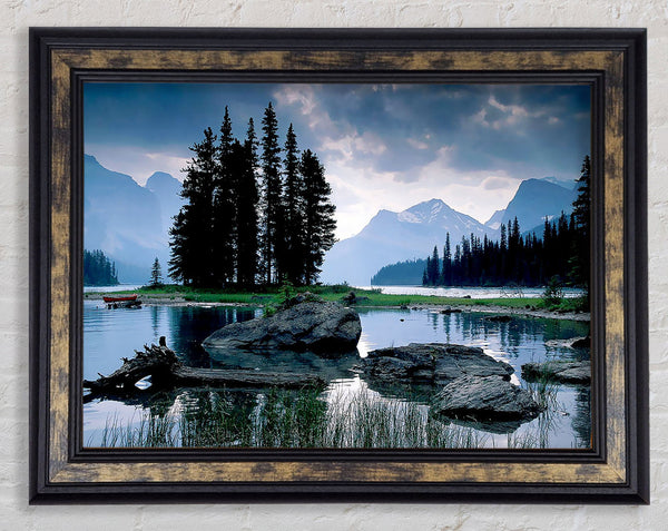 New Zealand Lake View Framed Print