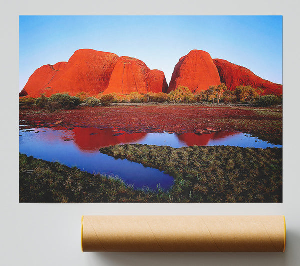 Ayres Rock River View (Uluru) Print