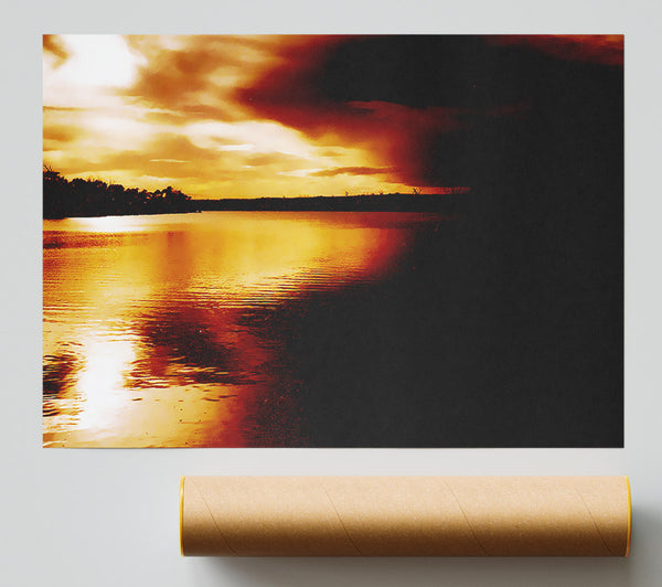 Chocolate River Treeline Print