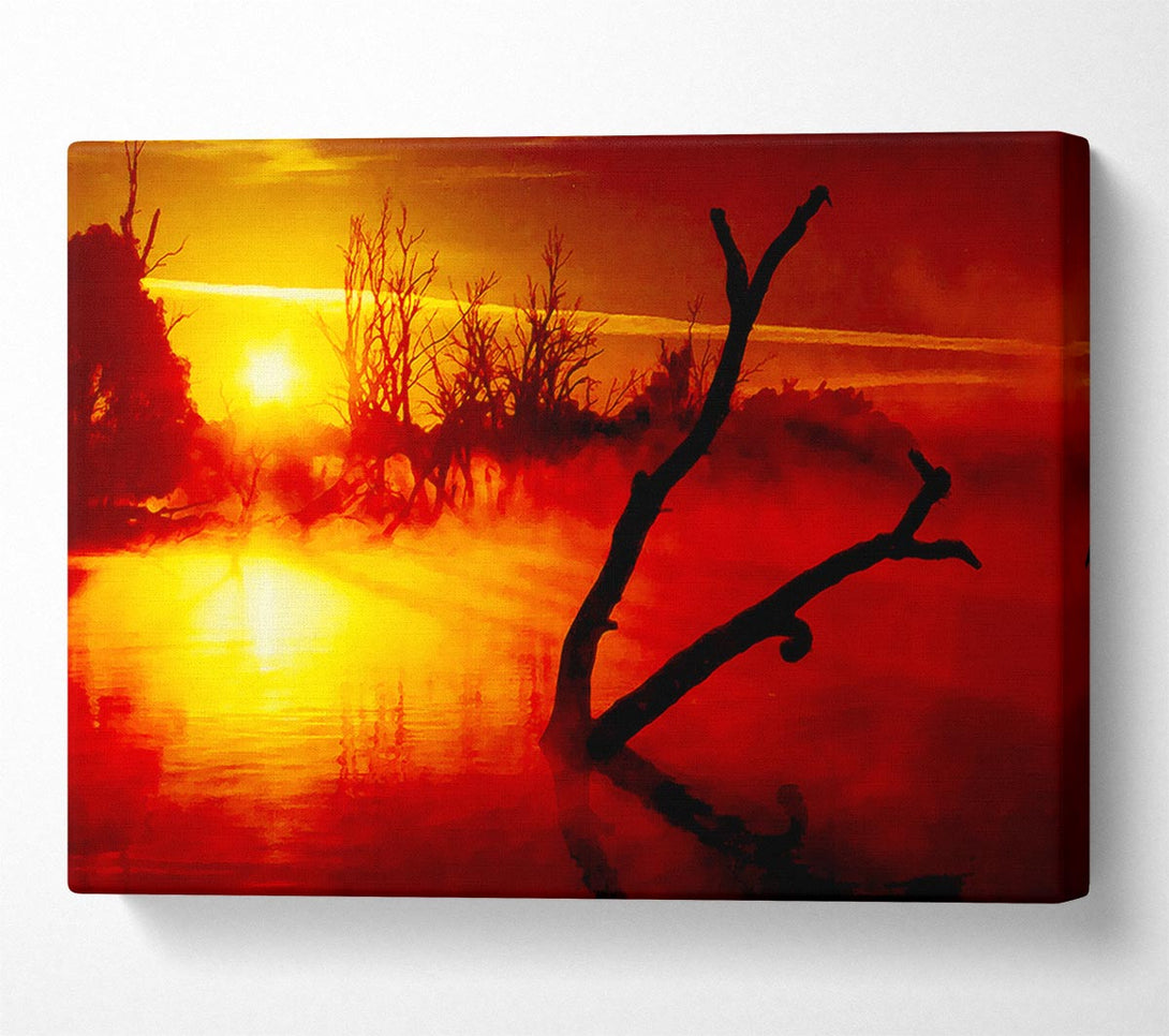  A Canvas Print of Red Morning Dream Canvas Print