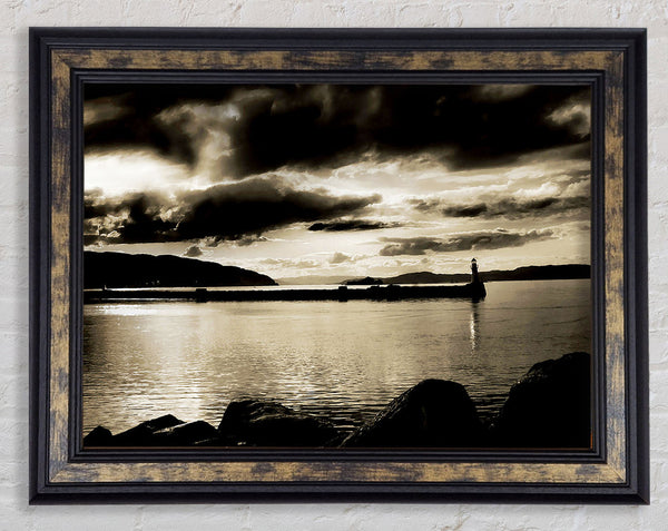 Storms Over The Loch Framed Print
