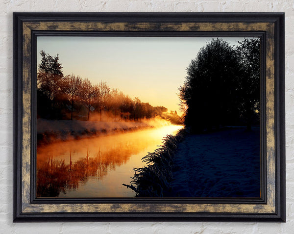 Lake At First Light Framed Print
