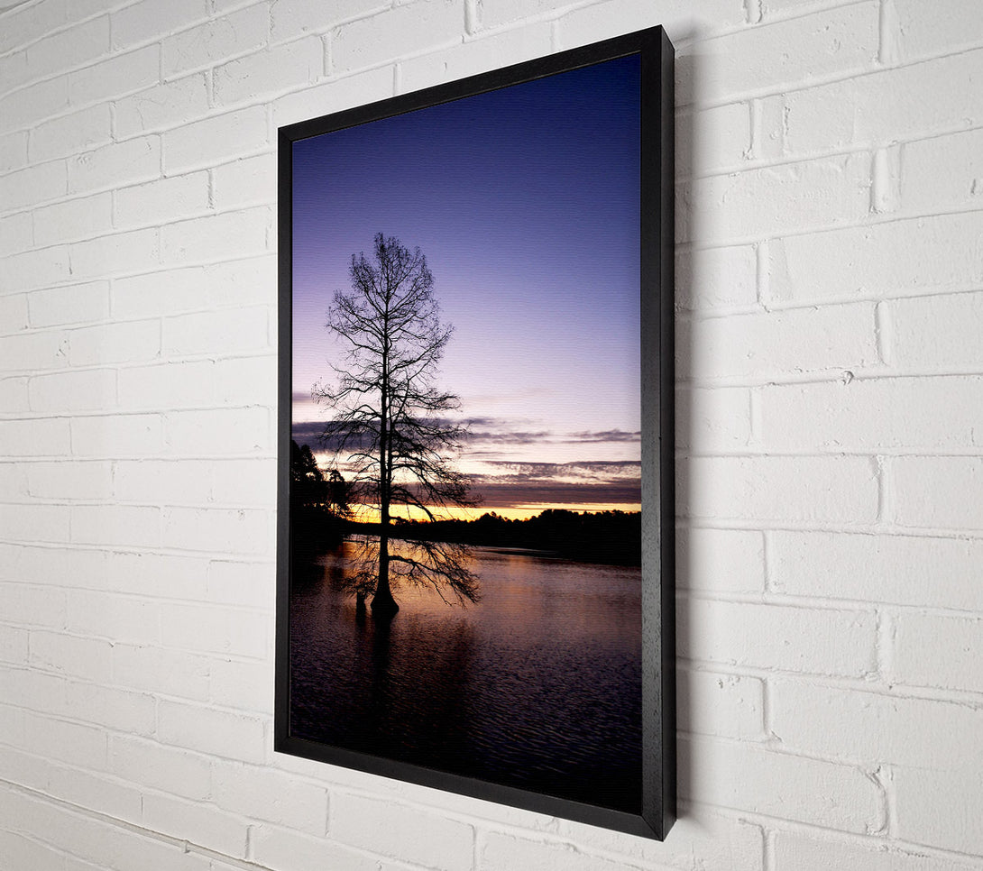  A Canvas Print of Lake At Dusk Canvas Print