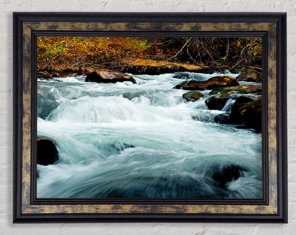 River Rocks Framed Print