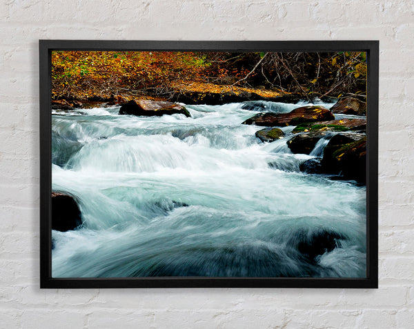 River Rocks Framed Print
