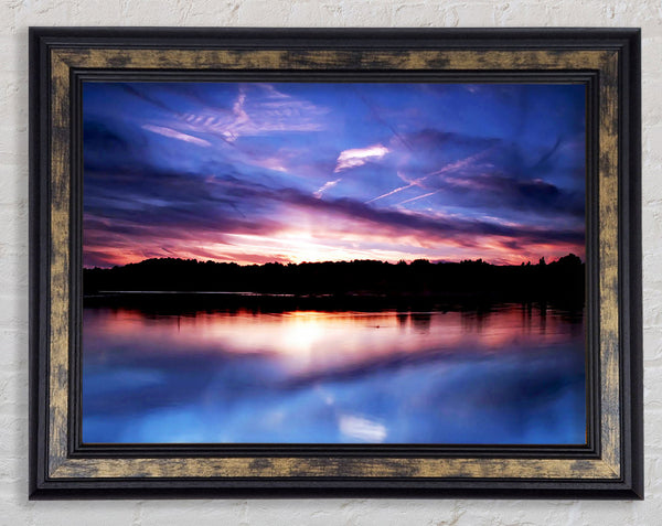 Perfect Lake Reflection Framed Print