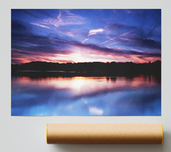 Perfect Lake Reflection Poster