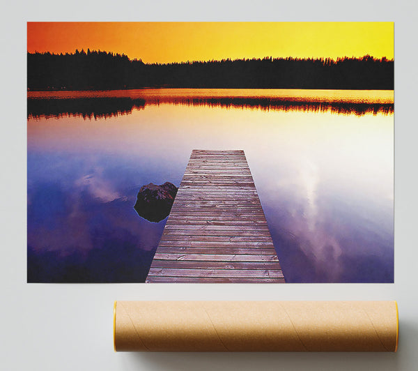 Scottish Boardwalk Calm Print