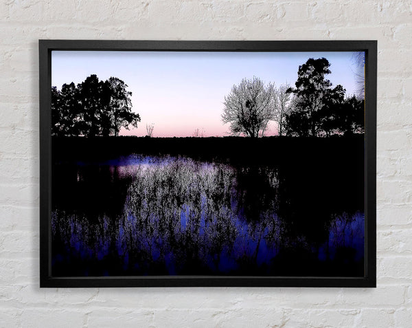Der violette Morgensee