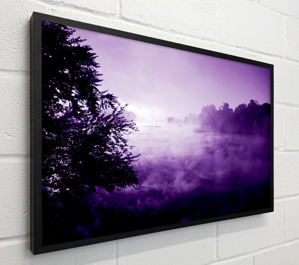 Purple Misty Lake