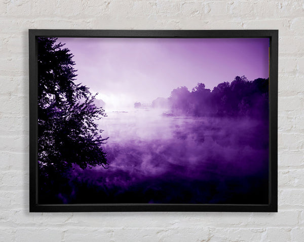 Purple Misty Lake