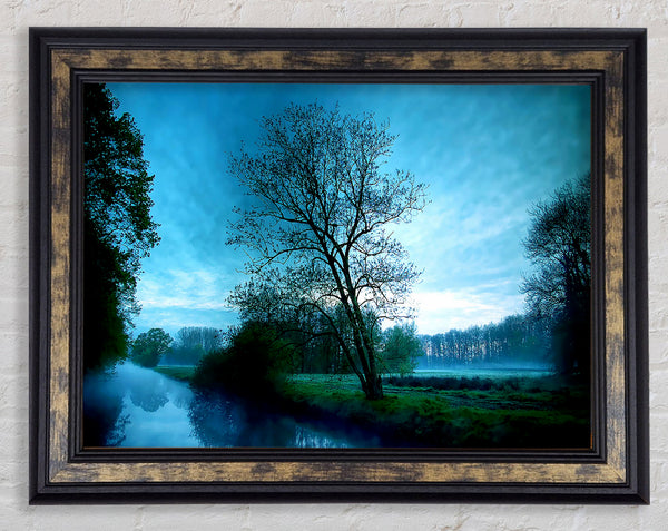 Stunning English Countryside Morning Framed Print
