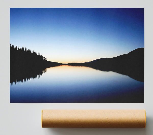 Blue Lake Reflections Print
