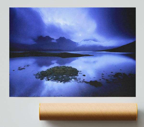 Blue Loch Beauty Poster