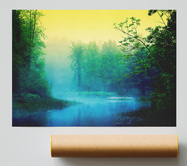 Lake In The Mist Giclee Print