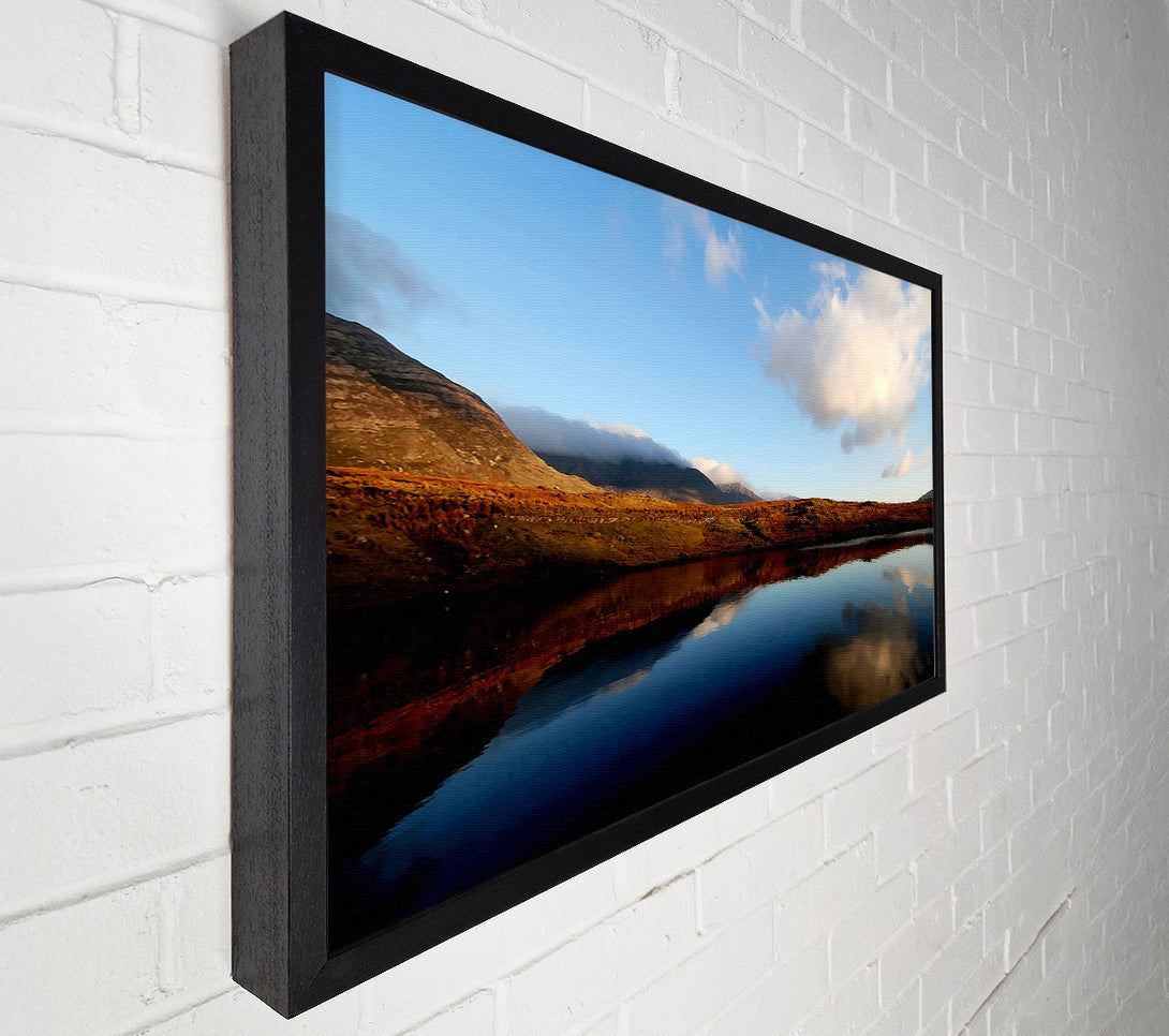  A Canvas Print of The Contours Of The Mountain Lake Canvas Print