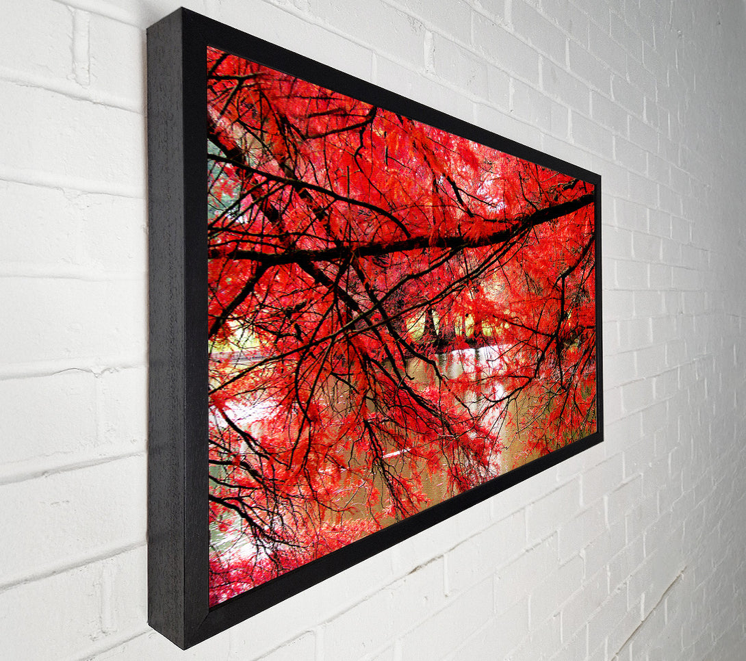  A Canvas Print of Red River Leaves Canvas Wall Art