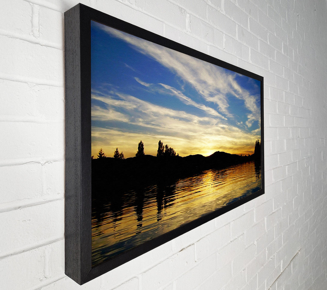  A Canvas Print of Sunrise Over The Mountain Canvas Print