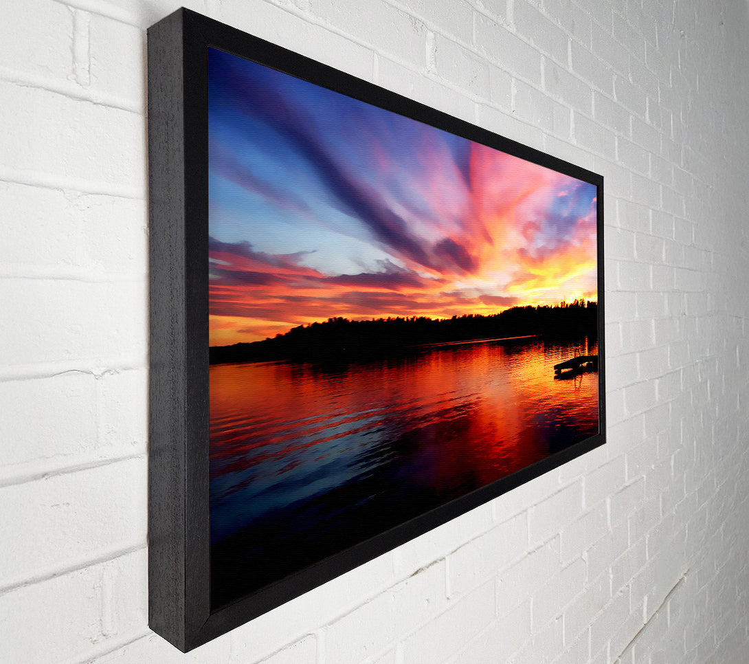  A Canvas Print of Red River Reflections Canvas Art