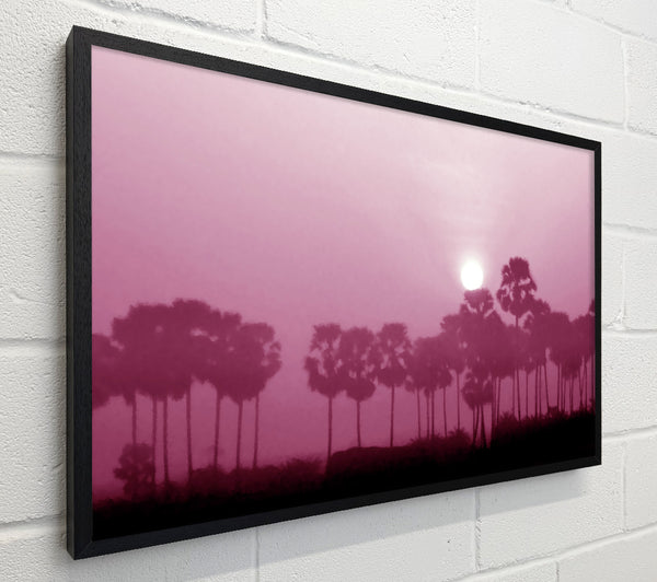 Sun Over The Deep Pink Lake