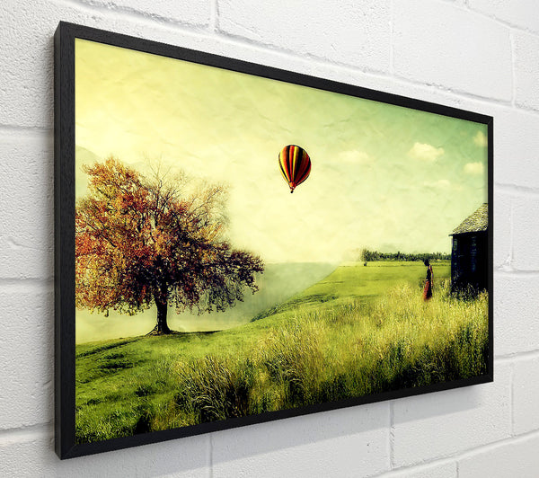 Hot Air Balloon Ride In The Countryside