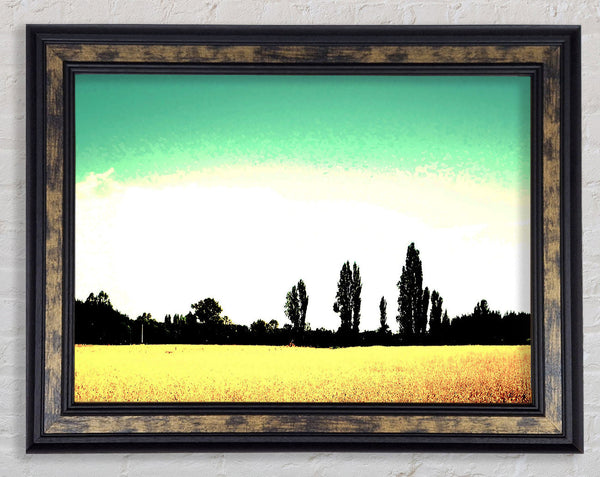 Countryside Haze Framed Print