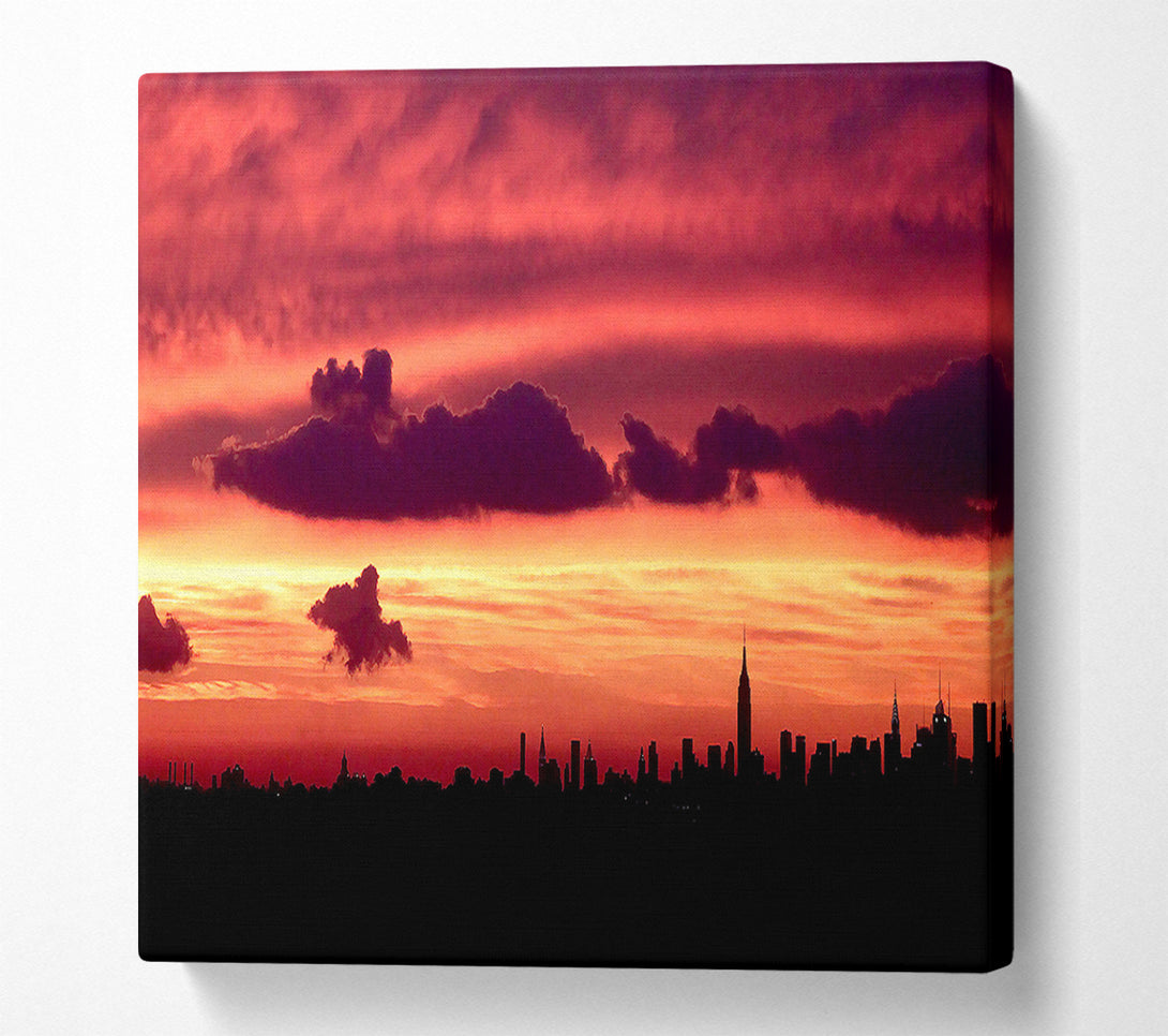  A Canvas Print of Manhattan Skyline Canvas Art
