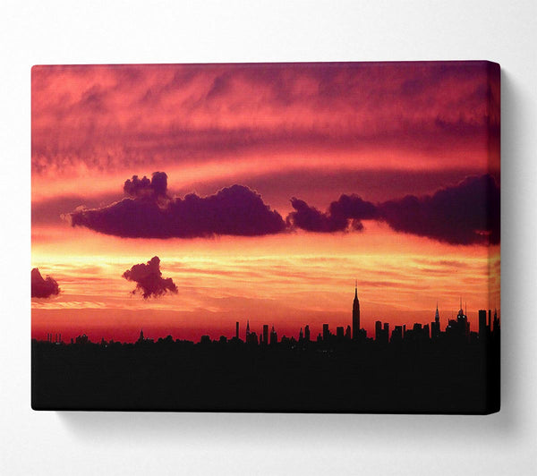  A Canvas Print of Manhattan Skyline Canvas Art