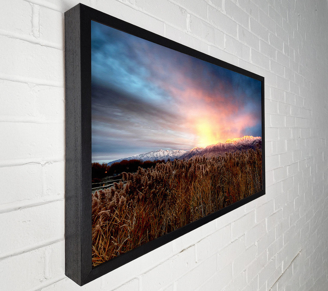  A Canvas Print of Mt Timpanogos Alpenglow Canvas Print