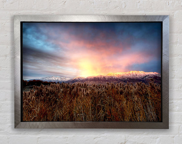 Mt Timpanogos Alpenglow Framed Print