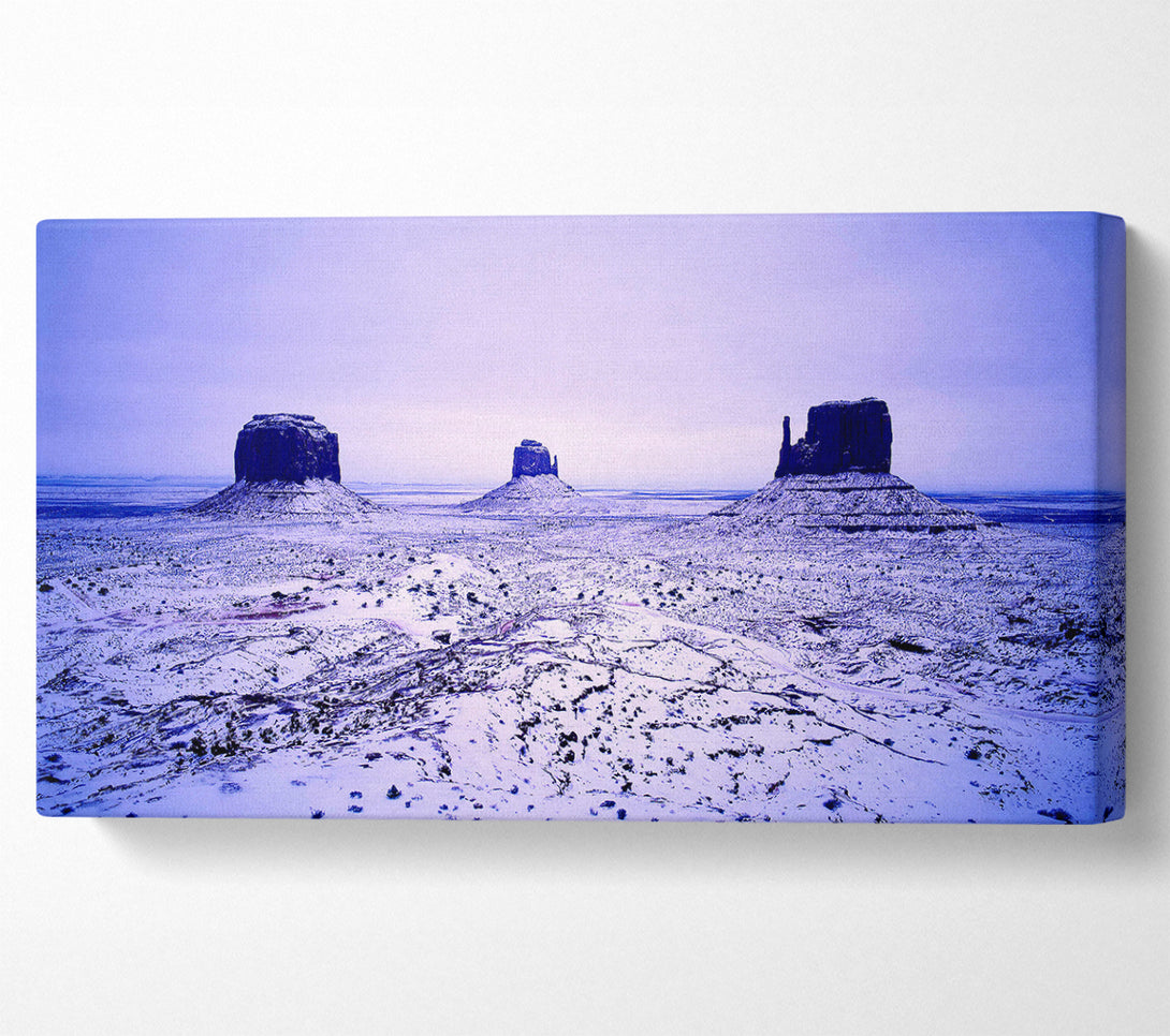  A Canvas Print of Winter Has Arrived At monument Valley Canvas Wall Art