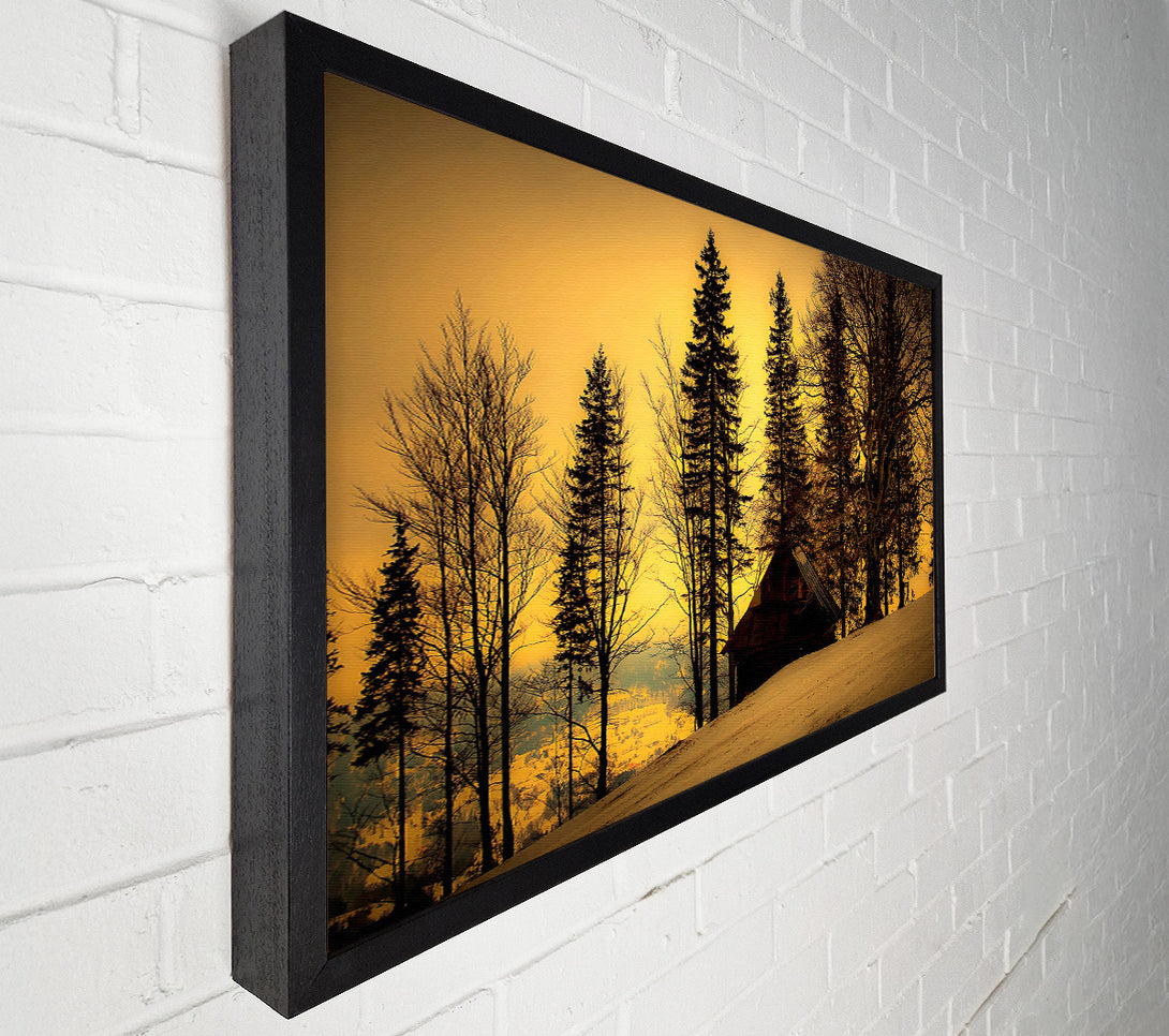  A Canvas Print of Beautiful Winter Twilight Canvas Wall Art