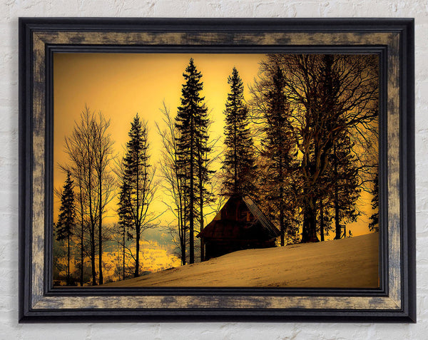 Beautiful Winter Twilight Framed Print