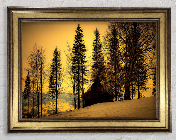 Beautiful Winter Twilight Framed Print