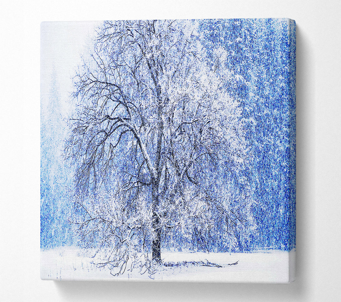  A Canvas Print of Snow Falling Canvas Wall Art